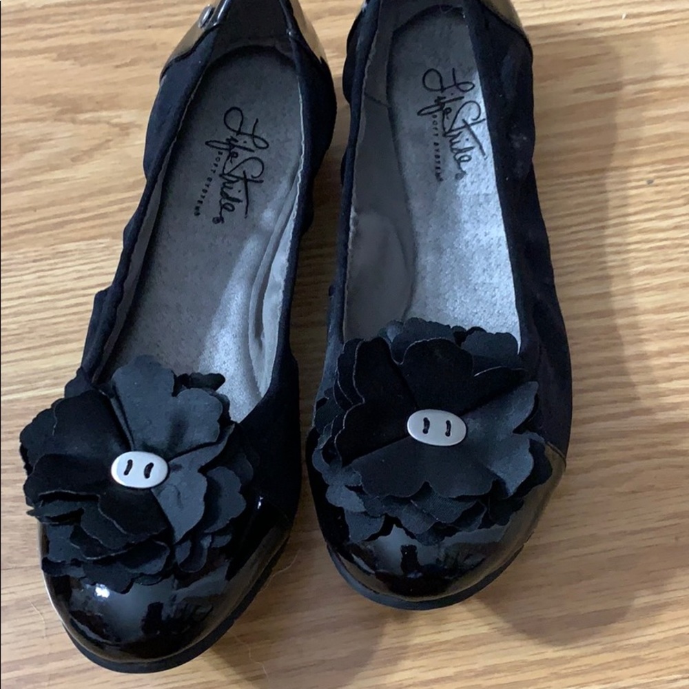 Lifestride Niobe Black Libra flats 7.5 W